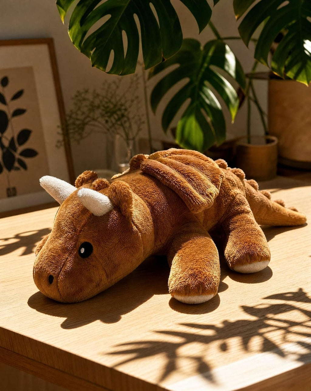 Brease Animal de peluche de dragón naranja con peso de 5 libras sin perfume, grande, lindo dragón de peluche para abrazo suave y momentos tranquilos, compañero suave para niños y adultos, peluche