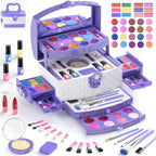 Kit de maquillaje de 57 piezas para niñas, juego de maquillaje cosmético