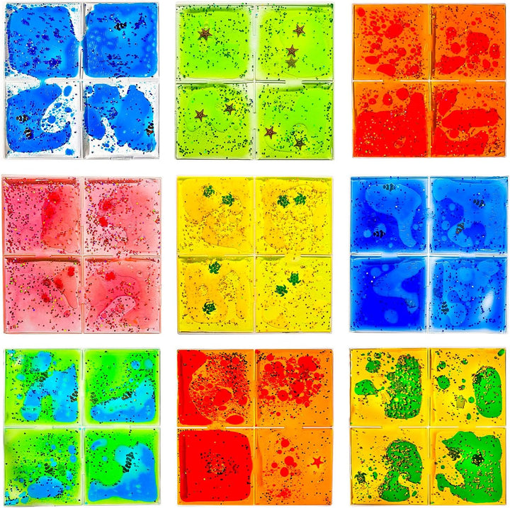 Onyoloy Azulejos sensoriales para el suelo, 9 unidades, tapetes de...