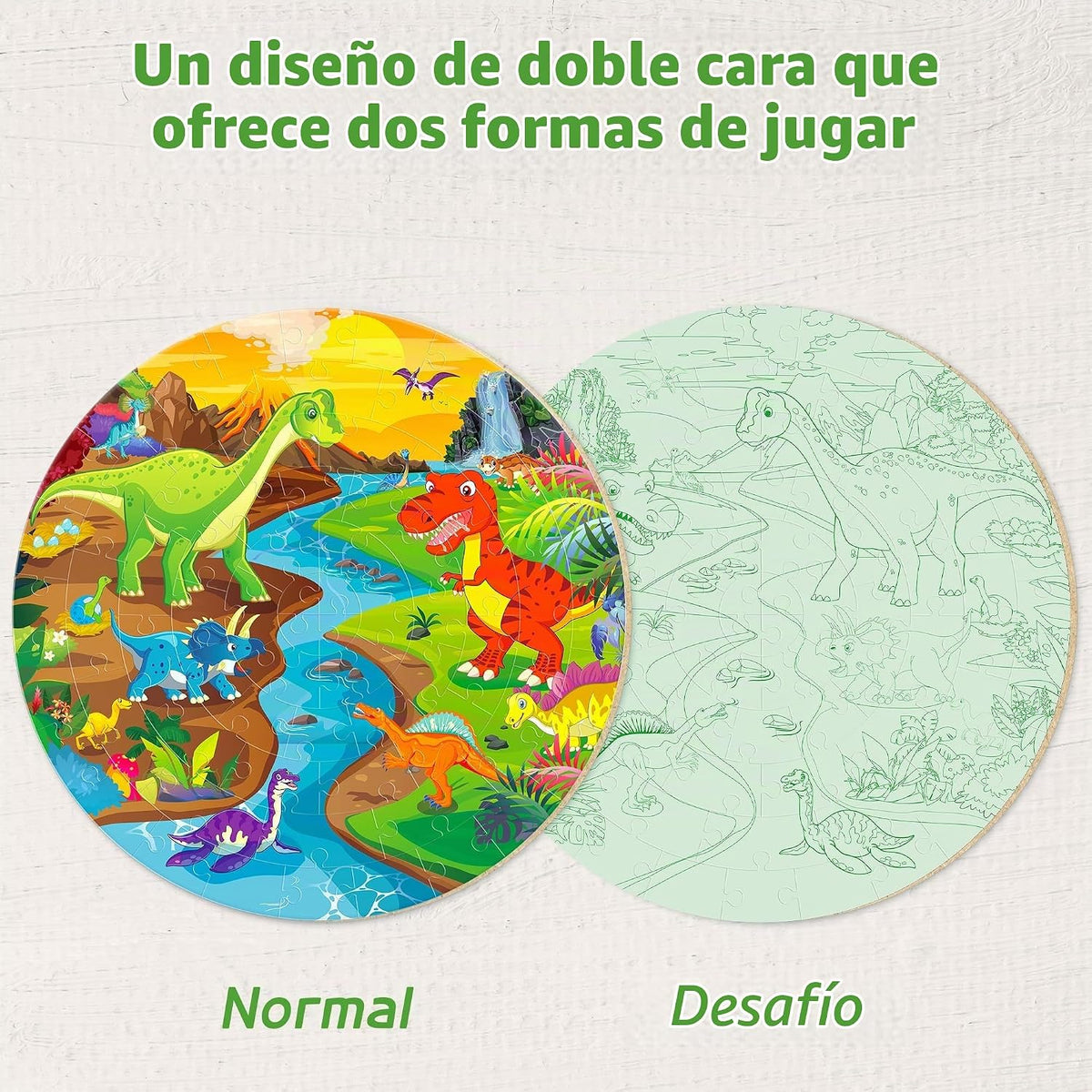 SYNARRY Rompecabezas de Piso para Niños de 4 a 6 años, Rompecabezas Grandes de 70 Piezas de Dinosaurios para Niños Pequenos de 2 a 4 años, Rompecabezas de Dinosaurios para Niños de 4 a 8 años