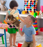 DolliBu Animal de peluche de alce de pie, juguete de peluche suave para abrazar, adorable regalo de abrazo, muñeca de alce súper suave para niños y adultos, 8 pulgadas