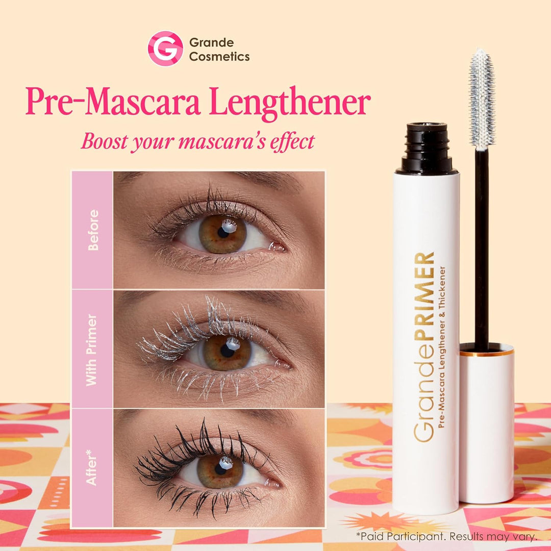 Grande Cosmetics GrandePRIMER - Alargador y espesante con péptidos,...