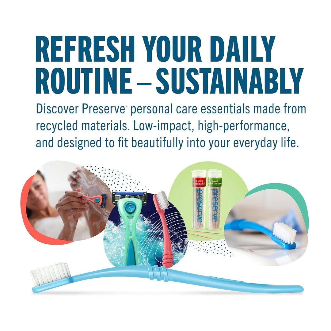 Cepillos de dientes Preserve con funda, 6 unidades. , cerdas suaves...