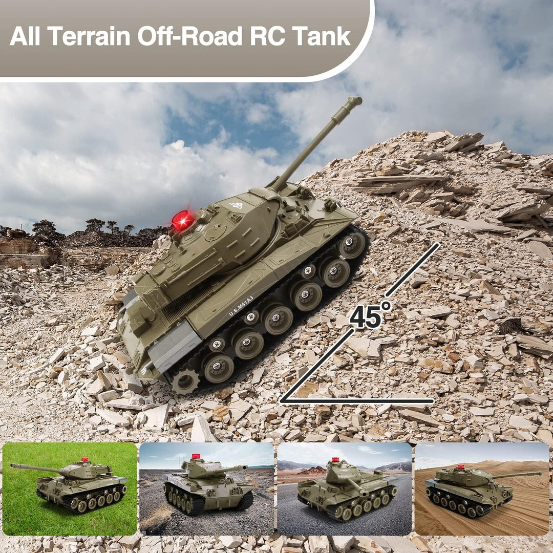 Tanque de control remoto para niños M41A3 American Army