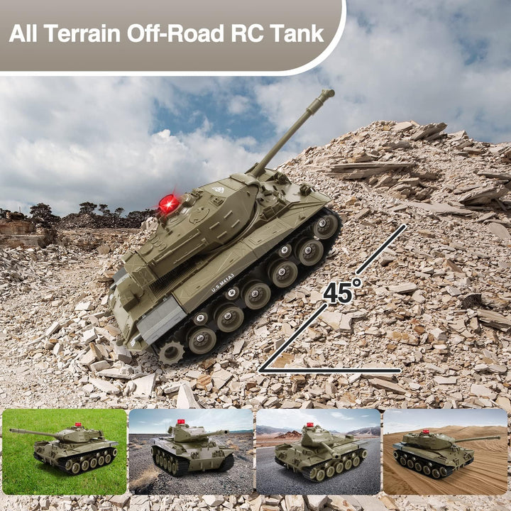 Tanque de control remoto para niños M41A3 American Army