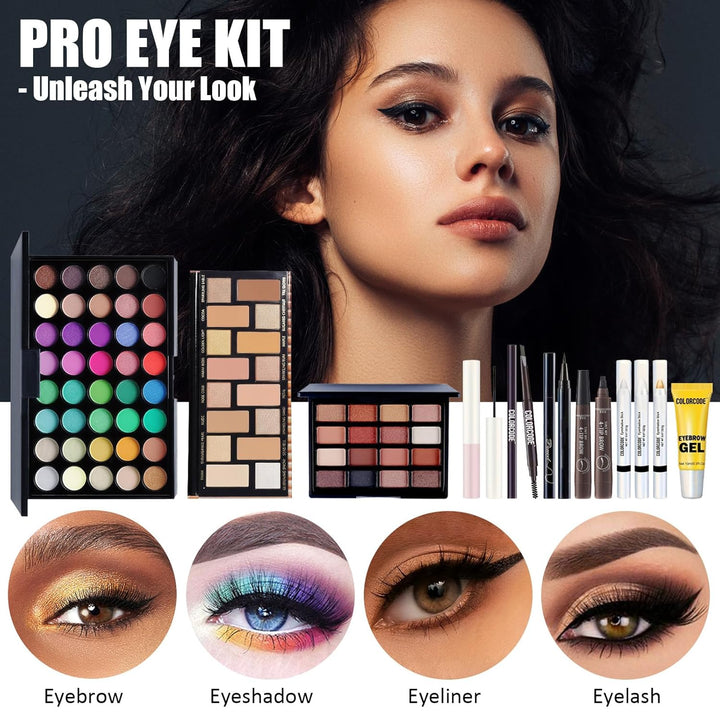 Juego de maquillaje para adolescentes, kit de maquillaje todo en un...