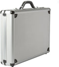 Alpine Swiss Maletín de aluminio ejecutivo maletín acolchado para portátil para hombres Funda de carcasa rígida Attache con cerradura combo Maletín de negocios
