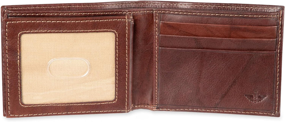 Dockers Mens piel Capacidad extra Slimfold Bifold Wallet