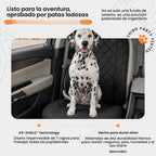 4Knines - Funda de asiento delantero resistente para perros, impermeable, color negro