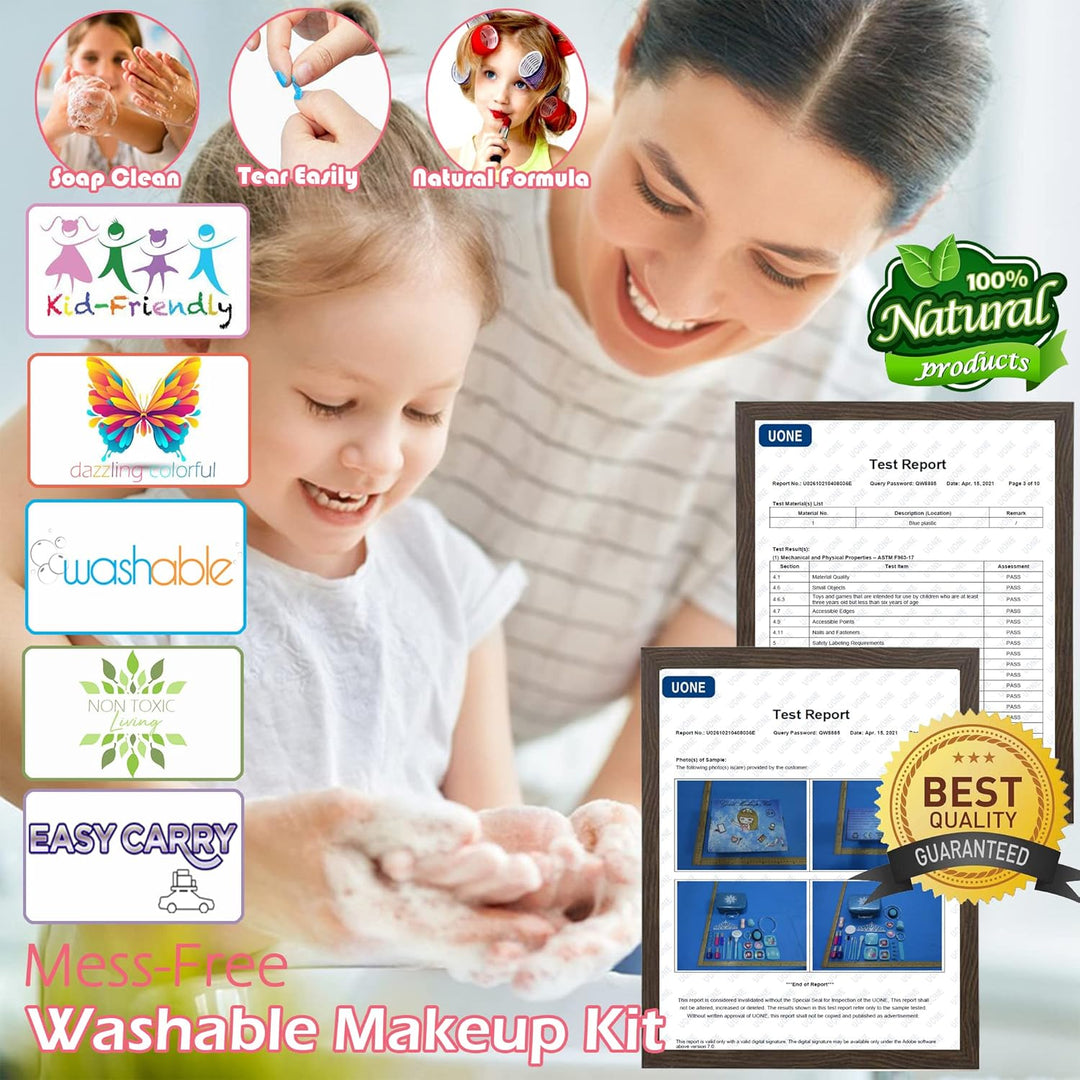 Juegos de maquillaje para niñas - Kit de maquillaje para niñas, Maq...