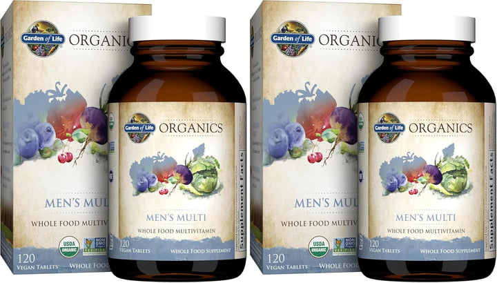 Garden of Life Organics multivitamínico de alimentos enteros para h...