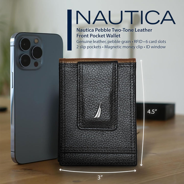 Nautica - Cartera delgada para hombre | Funda para tarjetas | Bloqu...