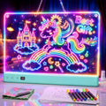 Tablero de dibujo LED recargable de 16" para niños con 16 efectos