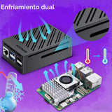 Kit Básico SANOOV para Raspberry Pi 5 4GB RAM con Enfriador Activo,...