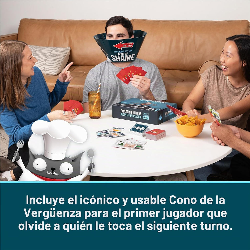 Exploding Kittens Recetas para desastres, 2-5 jugadores, mayores de 7 años