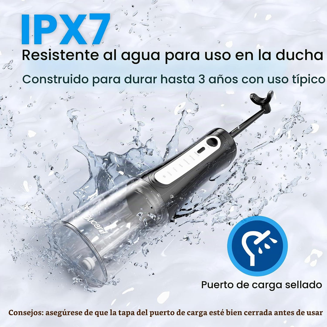 Irrigador dental inalámbrico para dientes, hilo dental en forma de...