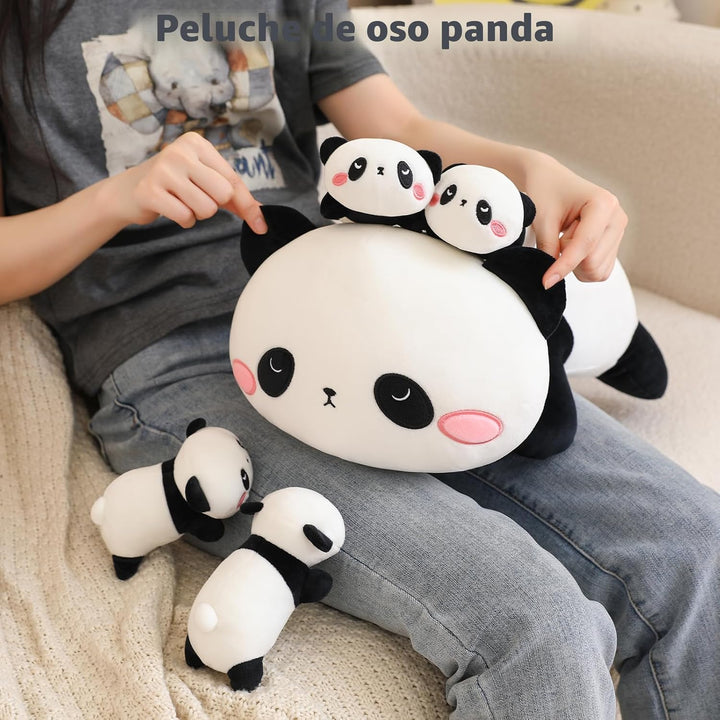 TOYSYM Panda de peluche lindo con almohada de peluche de panda de 4...