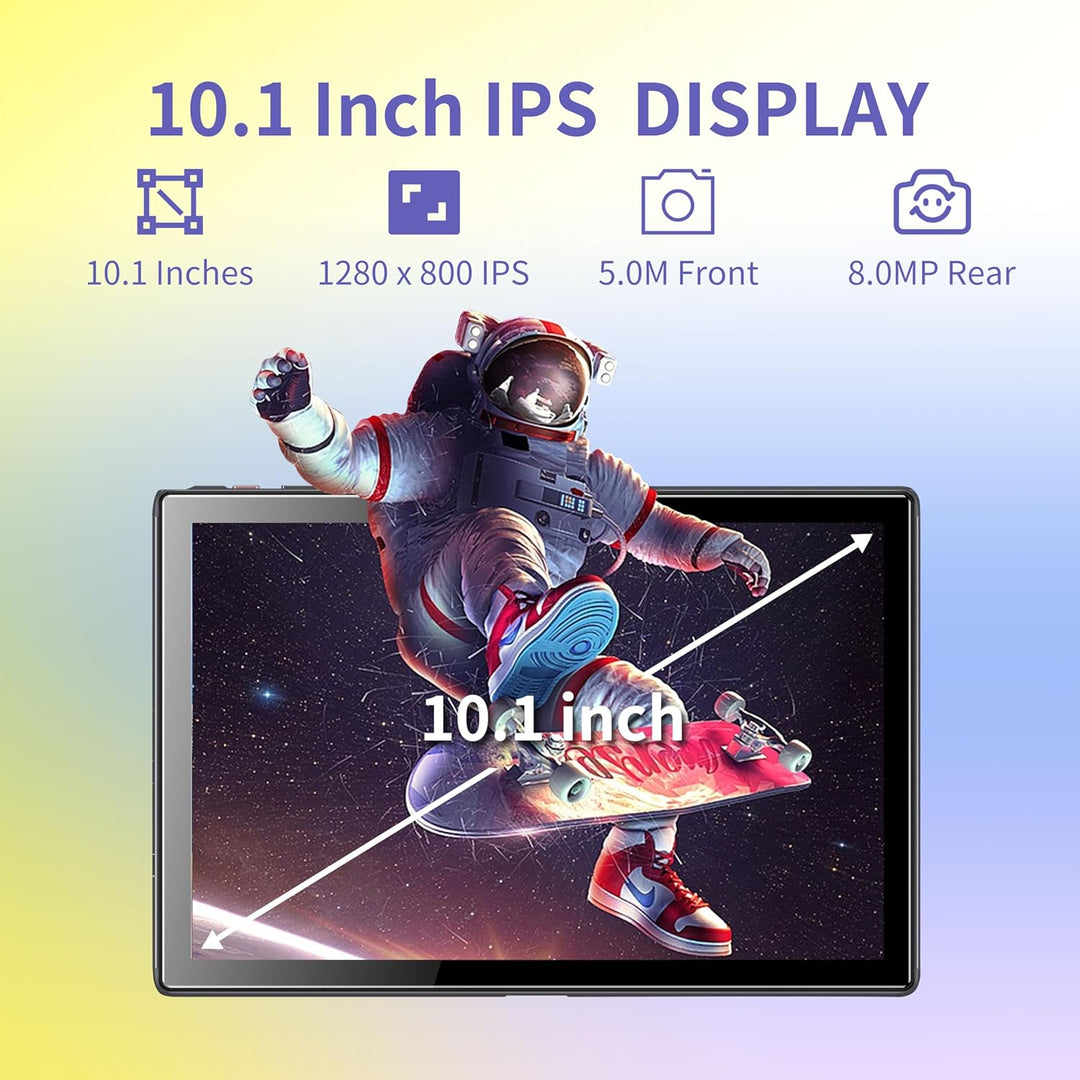 BYYBUO Tablet de 10.1 pulgadas Android 14 Tablets, 6GB RAM+64GB ROM...