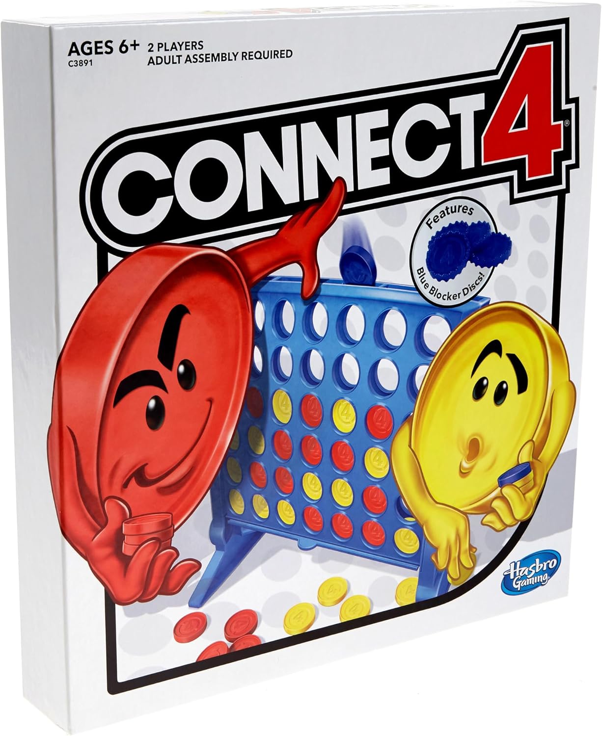 Hasbro Gaming Juego de mesa Connect 4 Empaque estándar