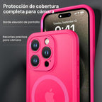 ImpactStrong Protector Magnético Diseñado para Funda iPhone 15 Pro Max [Protección de Cámara] [Prueba de Caídas de Grado Militar] [Compatible con MagSafe] Funda de Teléfono Delgada Translúcida Mate