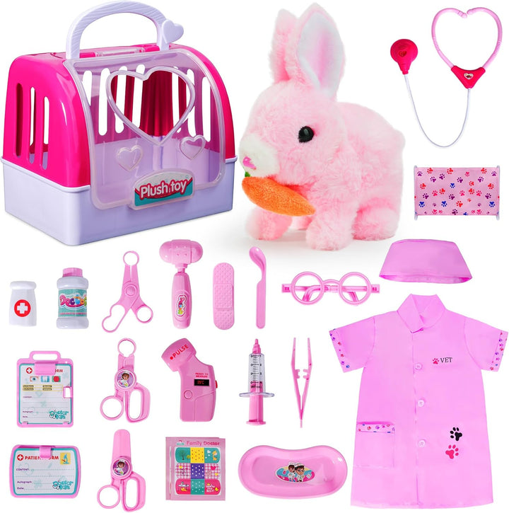 Kit de médico para niñas - Conjuntos de juego veterinario para niño...