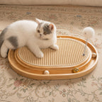 Almohadilla rascador de gato de sisal, juguete interactivo