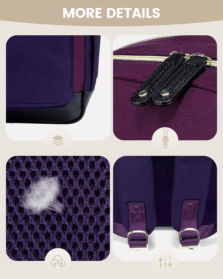 LOVEVOOK - Mochila para laptop de viaje para mujer, bolsa antirrobo...