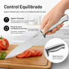 Juego de cuchillos McCook Sharp con bloque de cocina y afilador incorporado