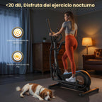 Niceday Máquina elíptica de ejercicios, máquina elíptica para el hogar, entrenador elíptico magnético con zancada de 15.5 a 19 pulgadas, 16 niveles de resistencia, capacidad de carga de 400 libras