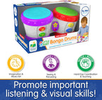 The Learning Journey Aprendizaje temprano - Little Baby Bongo Drums - Juguetes musicales electrónicos para niños y niñas a partir de 12 meses - Juguete de aprendizaje musical galardonado, multicolor