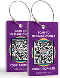 Etiquetas de equipaje inteligentes | Etiqueta de equipaje con código QR de