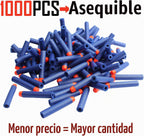 AMOSTING Paquete de munición de dardos de repuesto, 1000 unidades para Nerf N-Strike Elite 2.0 Series DinoSquad, compatible con todos los lanzadores Elite