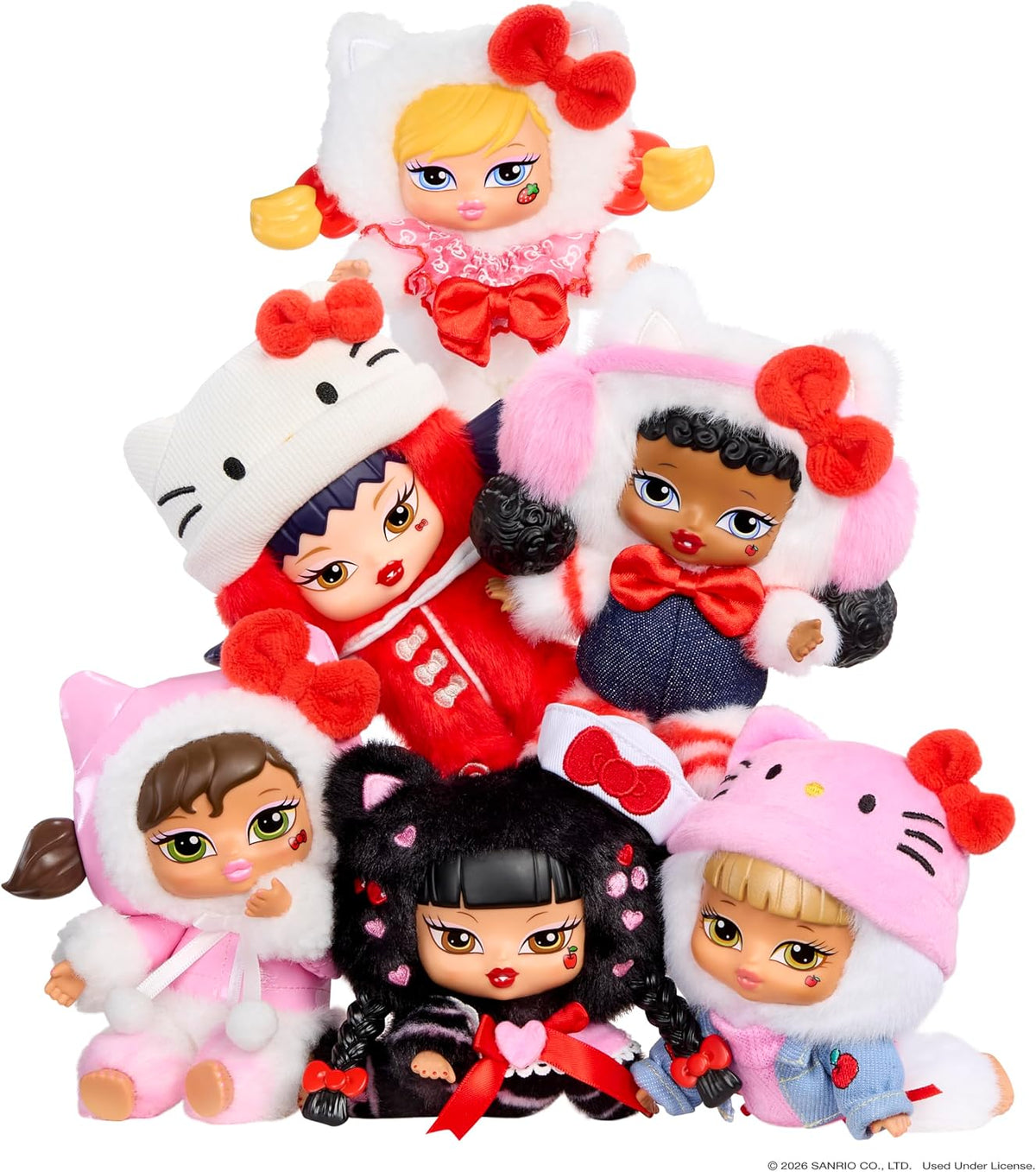 Bratz Bratziez Hello Kitty - Caja ciega de felpa con clip y accesorio