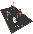 GXMMAT Esterilla de Ejercicio Extra Grande 16'x6'/12'x6'/10'x6'/8'x6' (7mm)