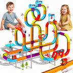 Gleamkid Juego de tren eléctrico de 174 piezas para niños de 3 a 8 años