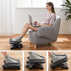Lámpara HUANUO - Reposapiés para debajo del escritorio, reposapiés de masaje de 17.1 pulgadas, ajustable e inclinable