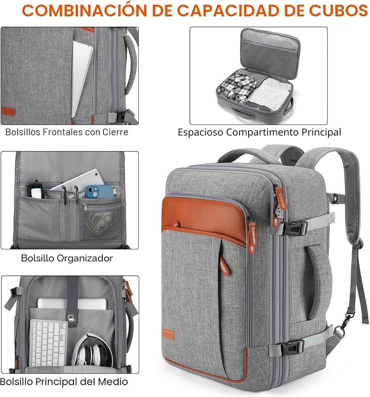 Lumesner Mochilas de viaje de mano, extra grandes de 40 litros apro...