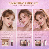 Kit de maquillaje todo en uno para mujeres y principiantes, juego d...