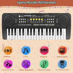 Piano para niños, teclado electrónico de 37 teclas, piano de música, juguetes educativos, instrumento musical, regalo para niños y niñas