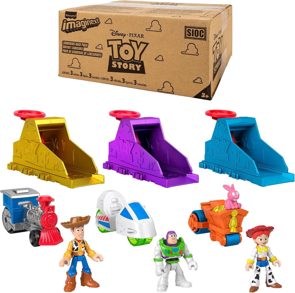 Fisher-Price Imaginext - Juego de lanzamiento de Toy Story de Disney y
