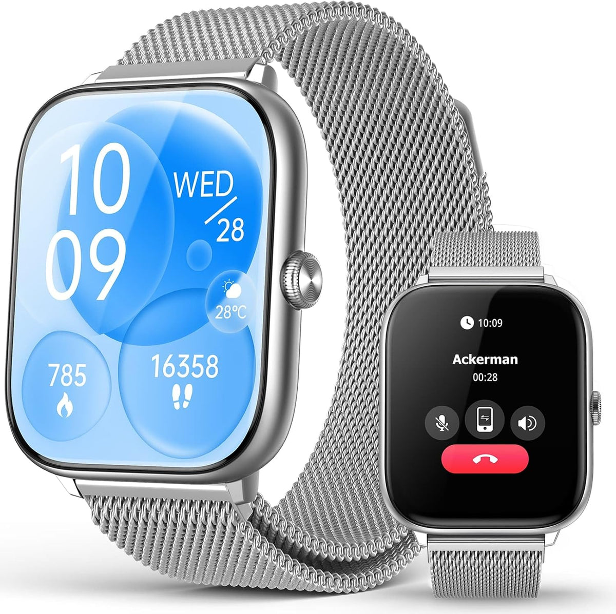 Reloj Inteligente Premium para Hombres y Mujeres con Llamadas Bluetooth, Pantalla AMOLED 2.06 pulgadas AOD