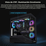 Lian Li V100 ATX Carcasa de PC de Torre Media, 4 x 120mm Ventilador...