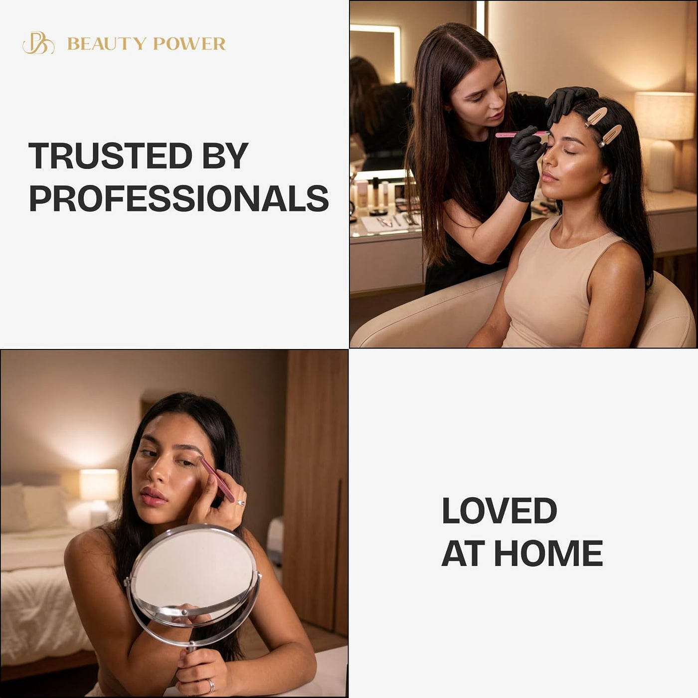 Beauty Power Pinzas Inclinadas Profesionales de Ultra-Precisión par...