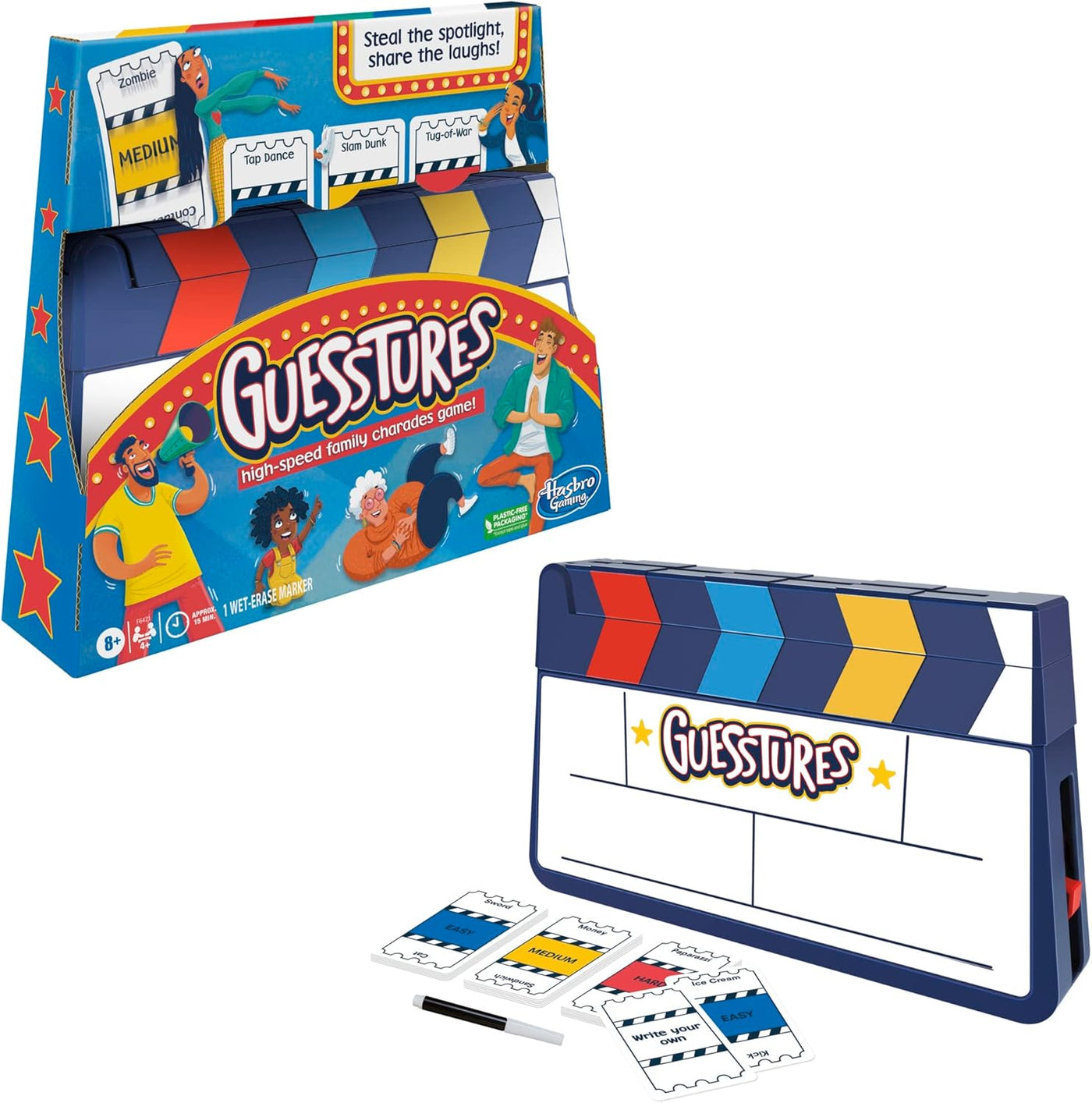 Hasbro Gaming Juego de Guesstures juegos de charadas para