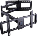 PERLESMITH Soporte de pared de brazo largo para televisores de 42 a 90 pulgadas, soporte de pared de TV de movimiento completo con brazo articulado de extensión de 42.72 pulgadas, giratorio e