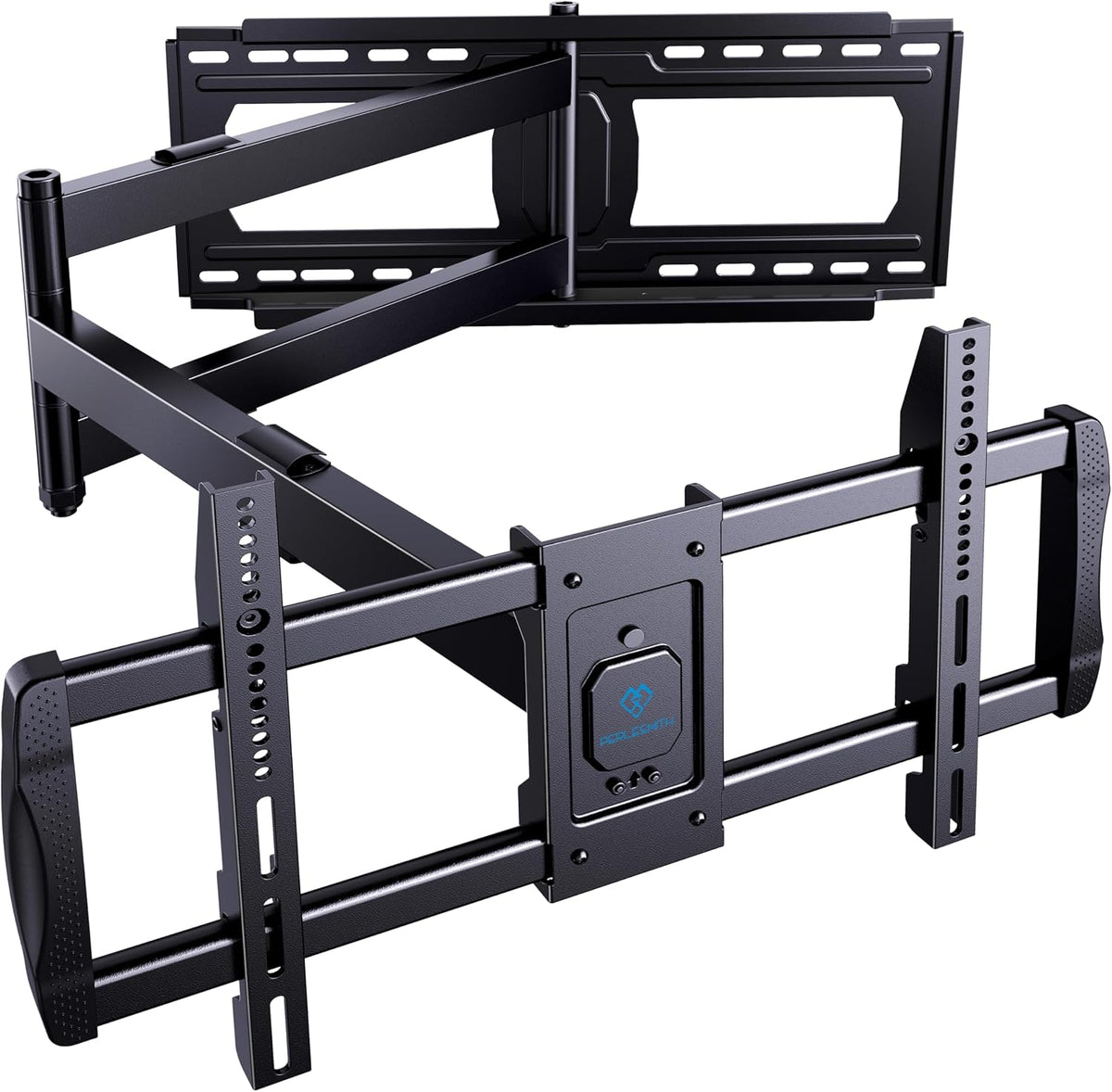 PERLESMITH Soporte de pared de brazo largo para televisores de 42 a 90 pulgadas, soporte de pared de TV de movimiento completo con brazo articulado de extensión de 42.72 pulgadas, giratorio e