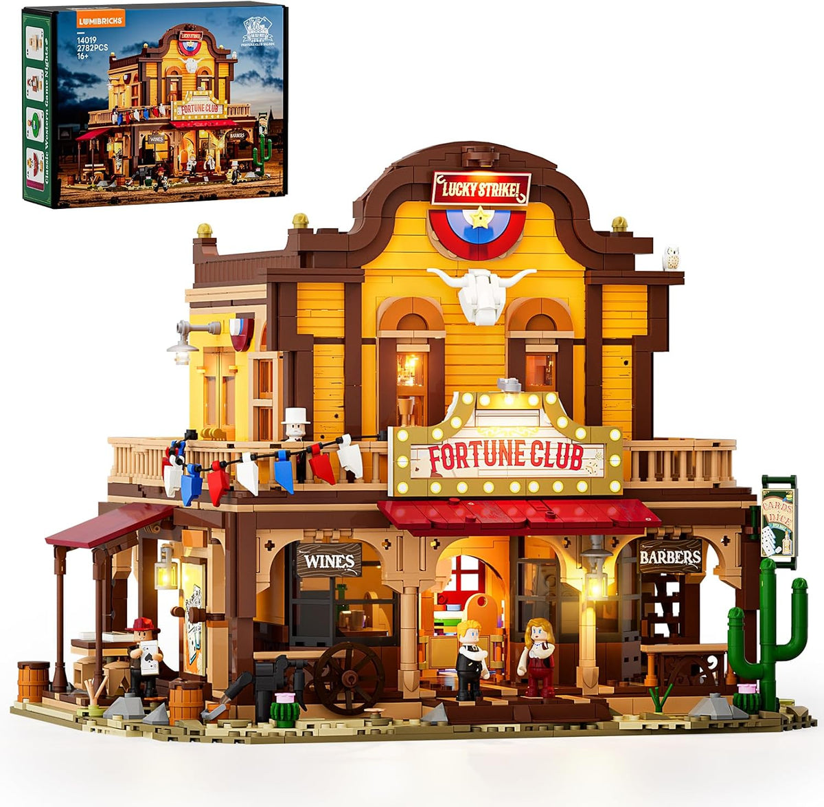 Lumibricks Western Fortune-Club-Saloon - Juego de construcción de