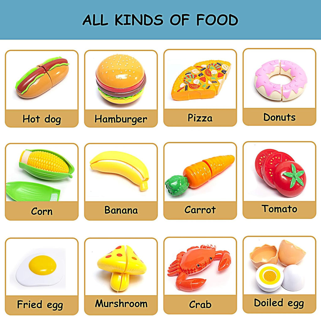 Utensilios de cocina para niños, utensilios de cocina para jugar, platos