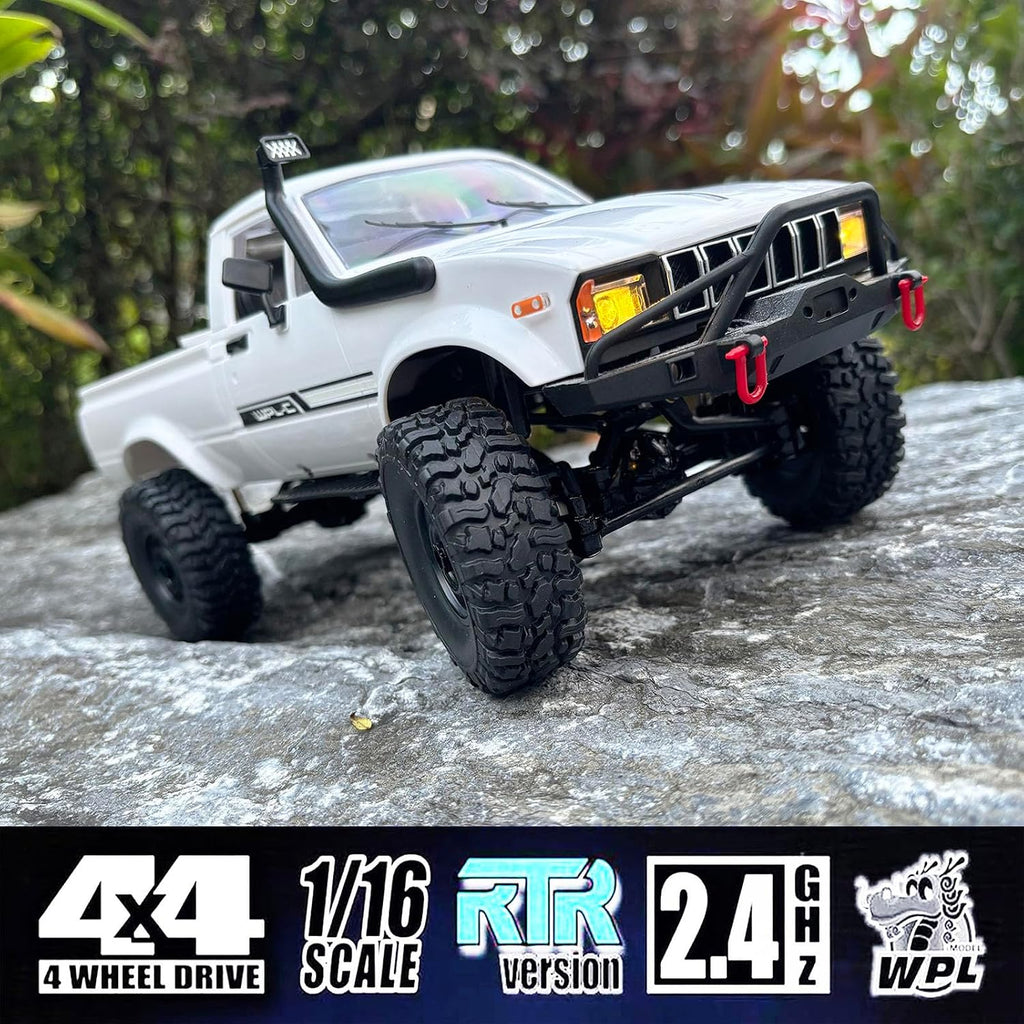 HLSFWDRIVE WPL C24-1 RC Rock Crawler RC Truck 4x4 1/16 Scale All Terrain