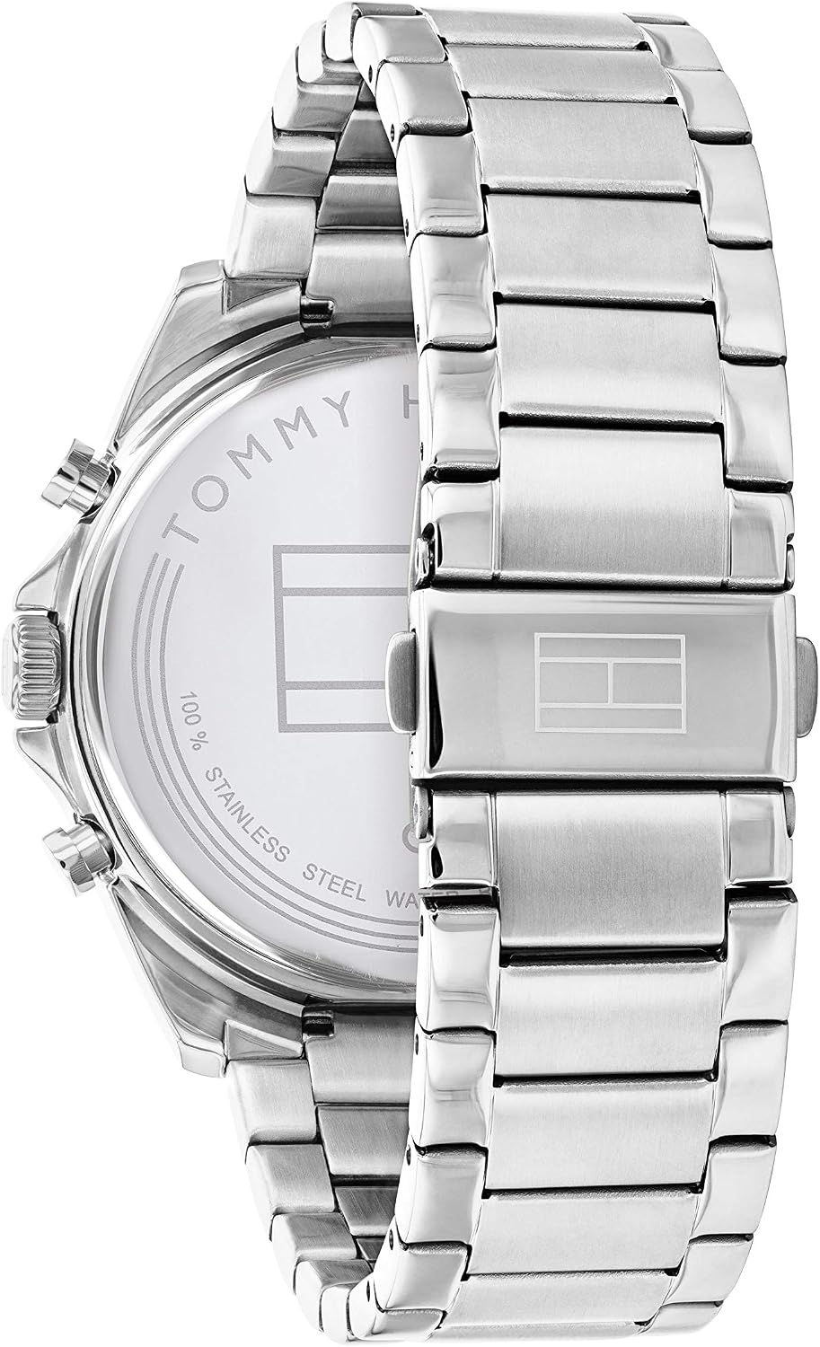 Tommy Hilfiger Reloj para hombre – Cuarzo Multifunción, caja de acero inoxidable de 1.732 in, esfera de esqueleto, pulsera de eslabones – Reloj de vestir para hombre